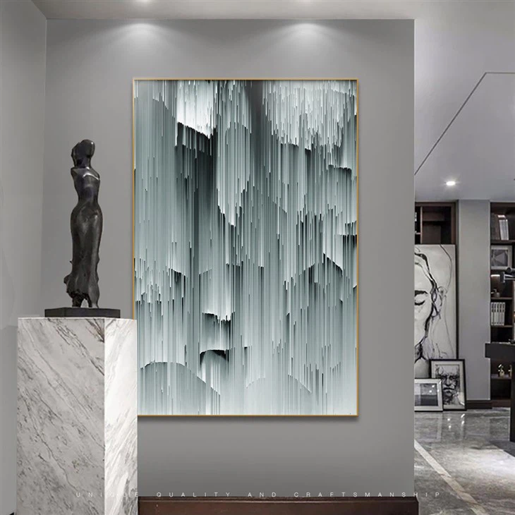Abstract Crystal Porcelain Painting